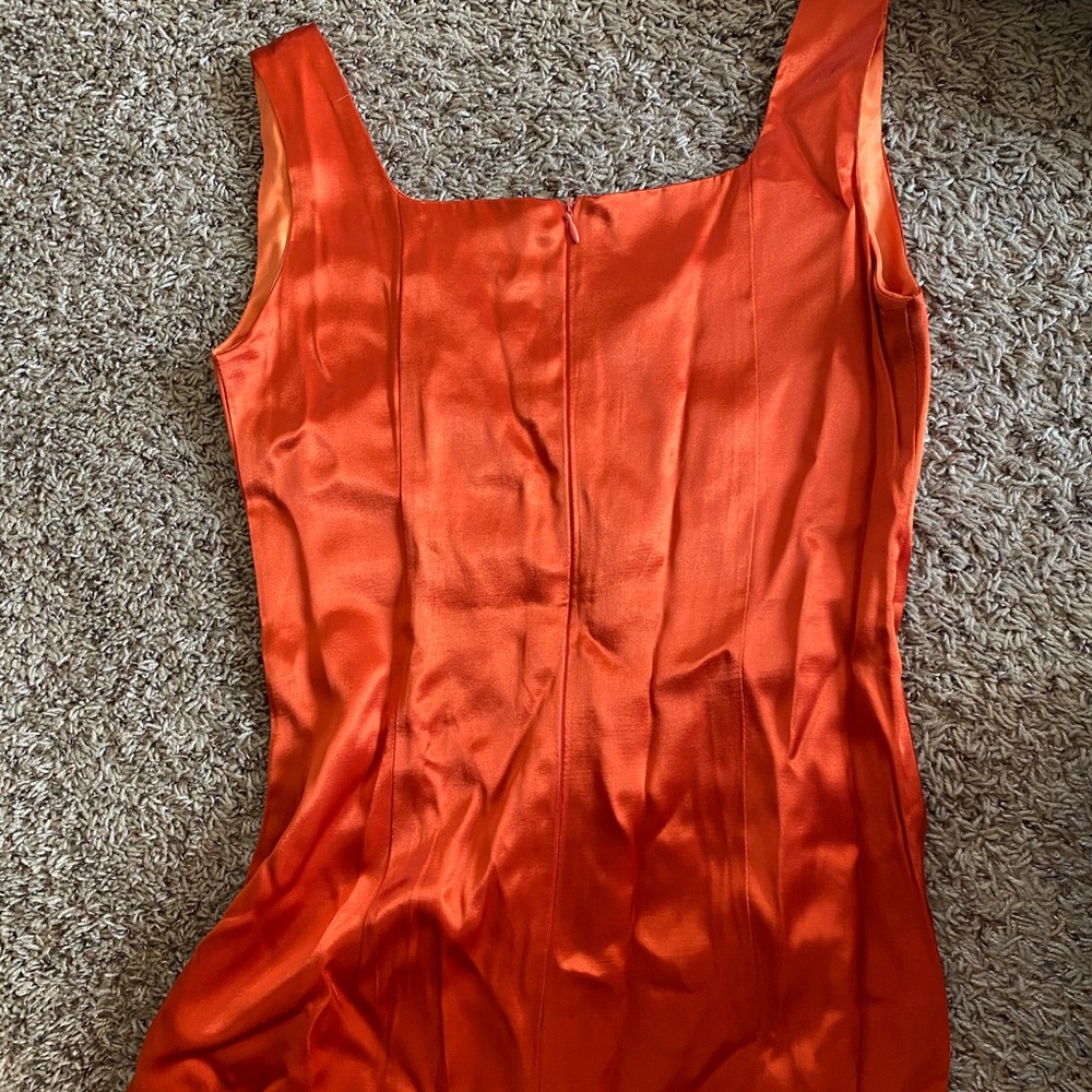 Beautiful orange simple gown